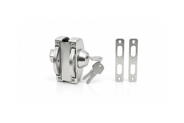 Wall to Glass key & knob 'D' lock