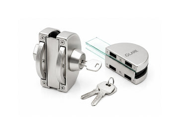 Glass to Glass key & knob 'D' lock