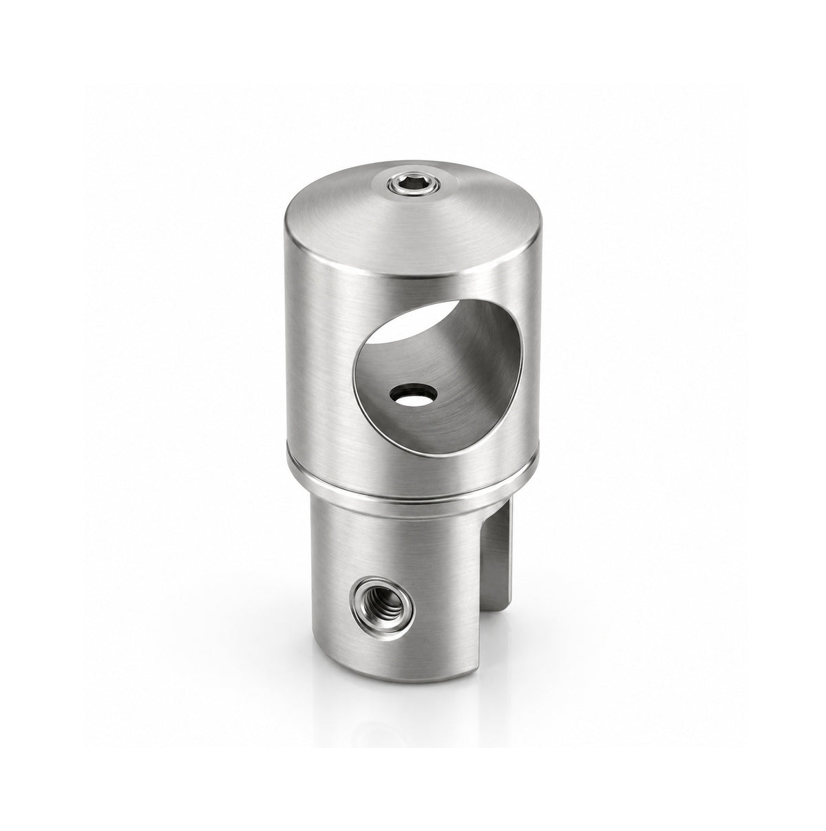 Pipe to Glass 19mm round pipe connector