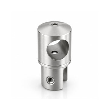 Pipe to Glass 19mm round pipe connector