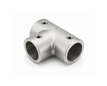 Three way pipe 19mm round pipe connector
