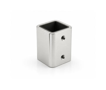 Wall to pipe 25mm square pipe connector