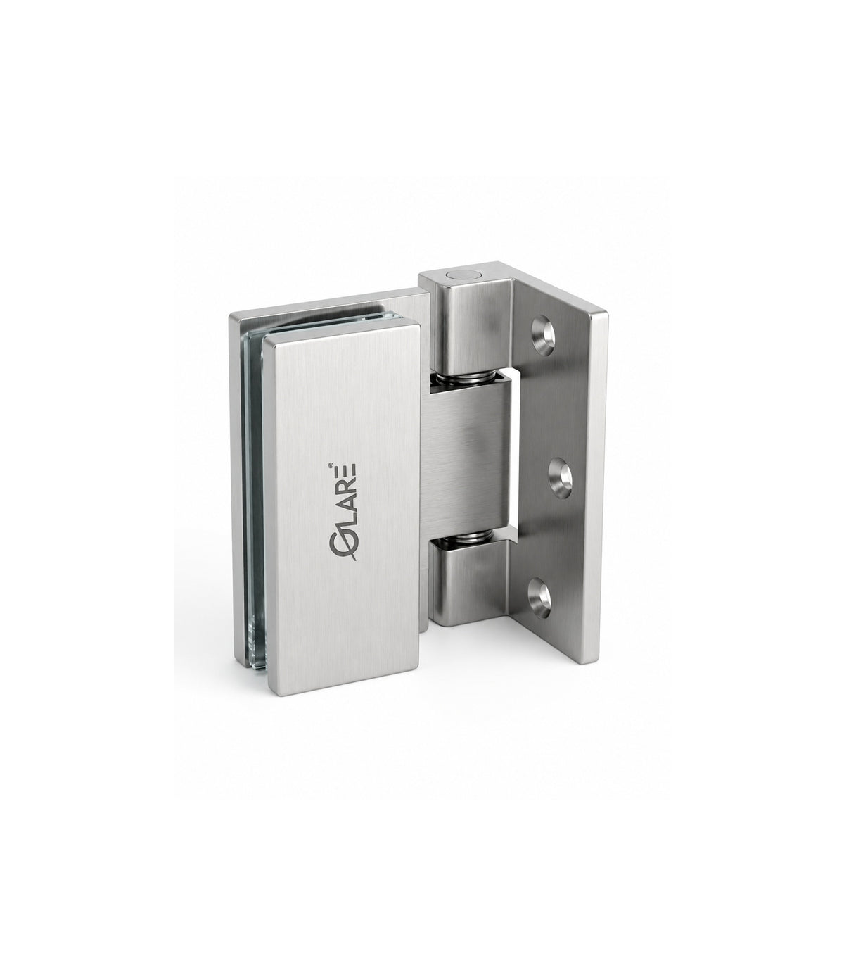 Wall to Glass hinge frameless center sliding folding