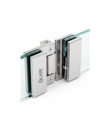 Glass to Glass hinge frameless center sliding folding