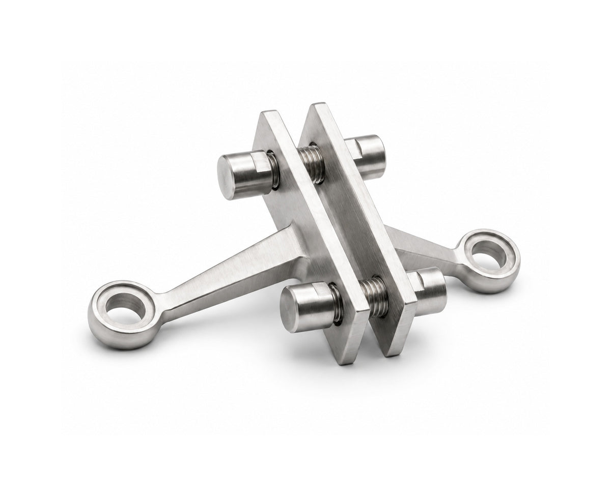 Two way fin type spider fitting