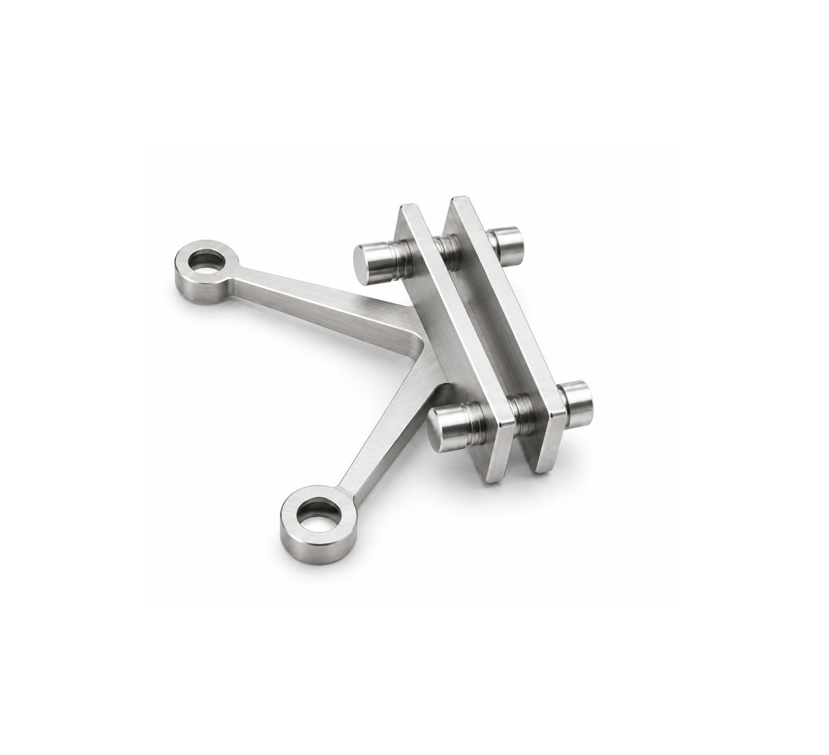 Two way fin type 90 degree spider fitting