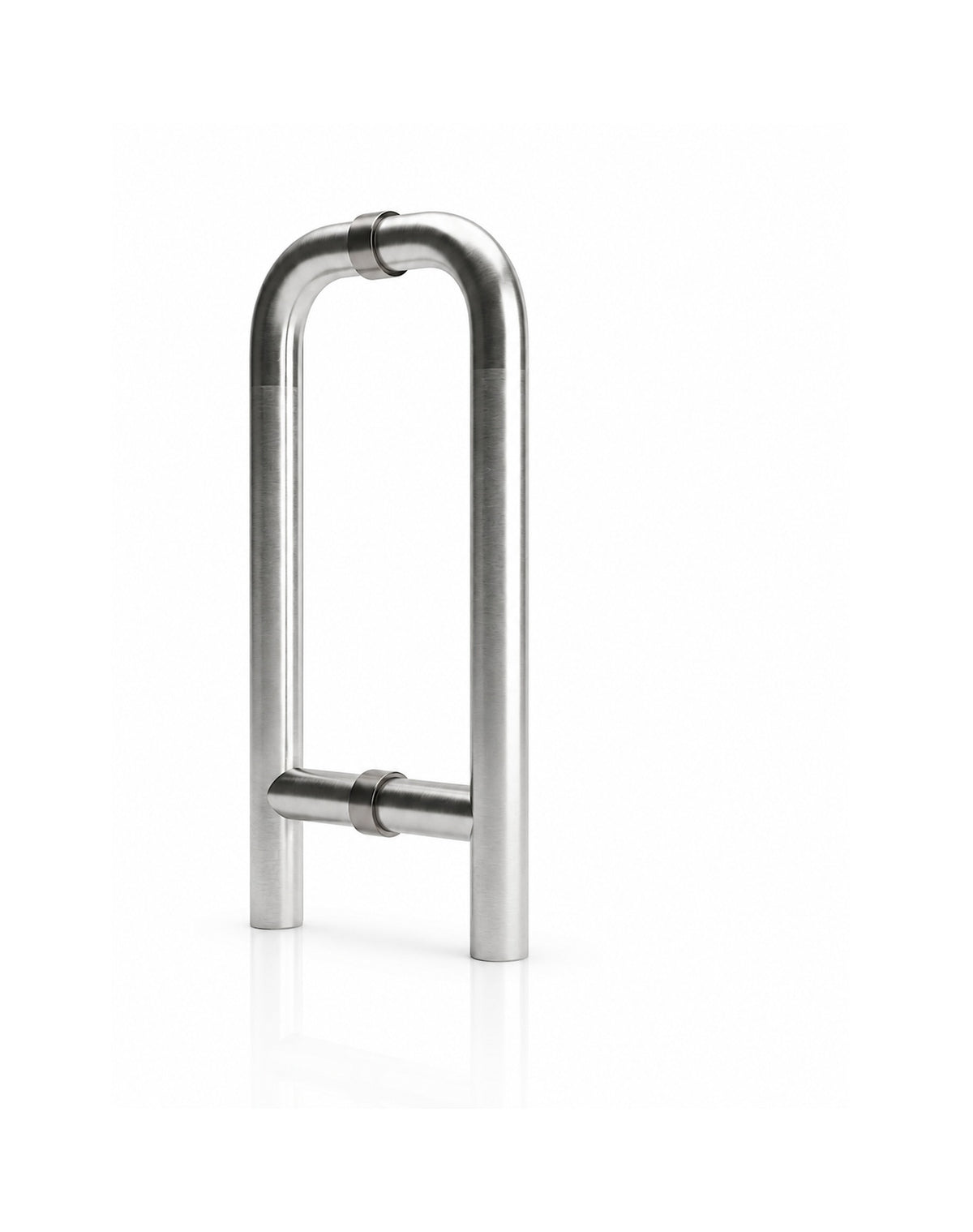 A type glass door handle