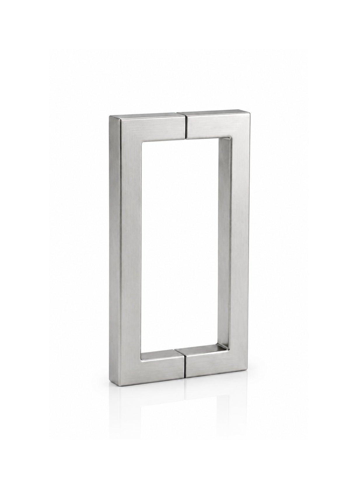 Square 'D' type glass door handle