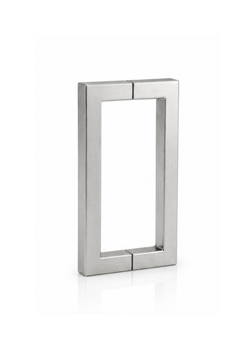 Square 'D' type glass door handle