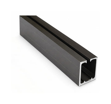 Only glass door aluminium track