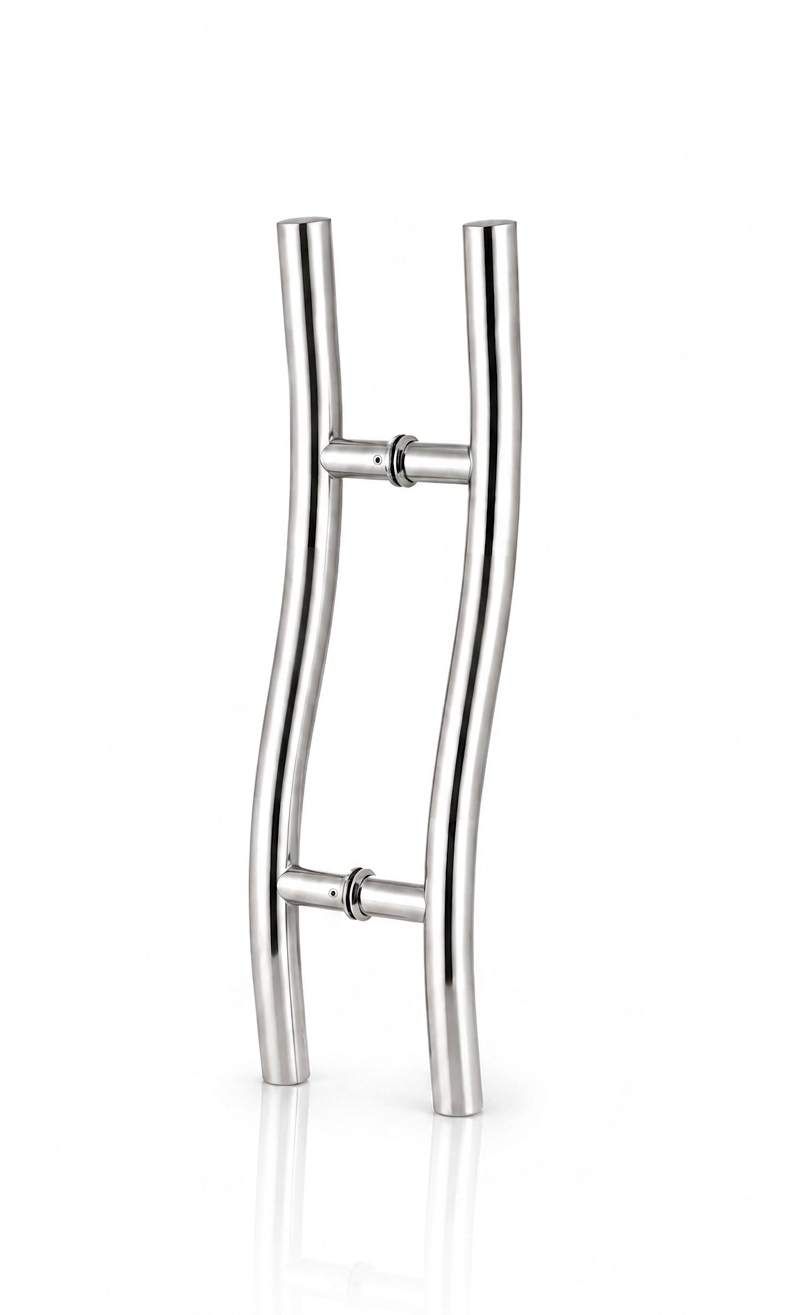 S type glass door handle