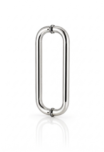 D type glass door handle