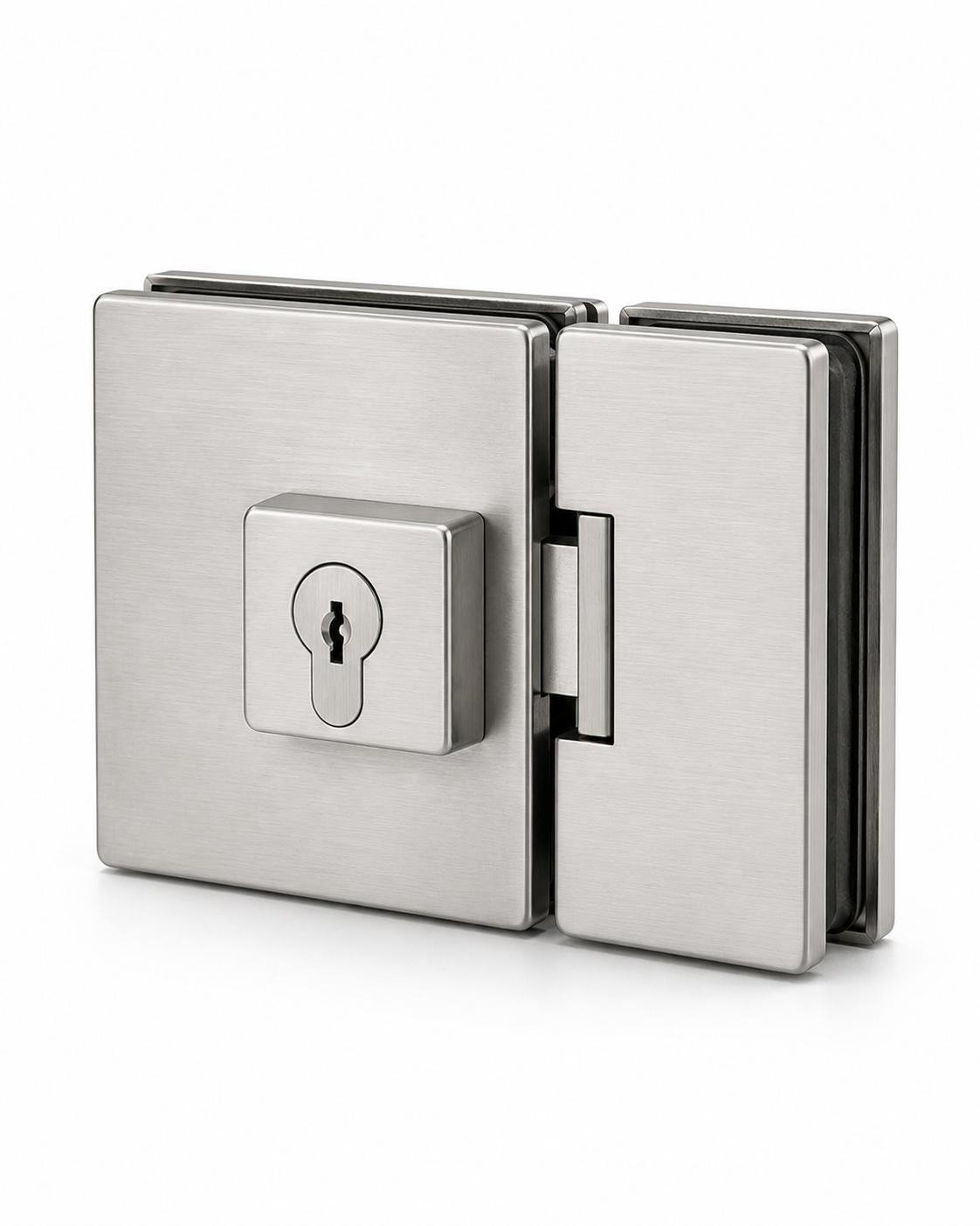 steel glass door lock
