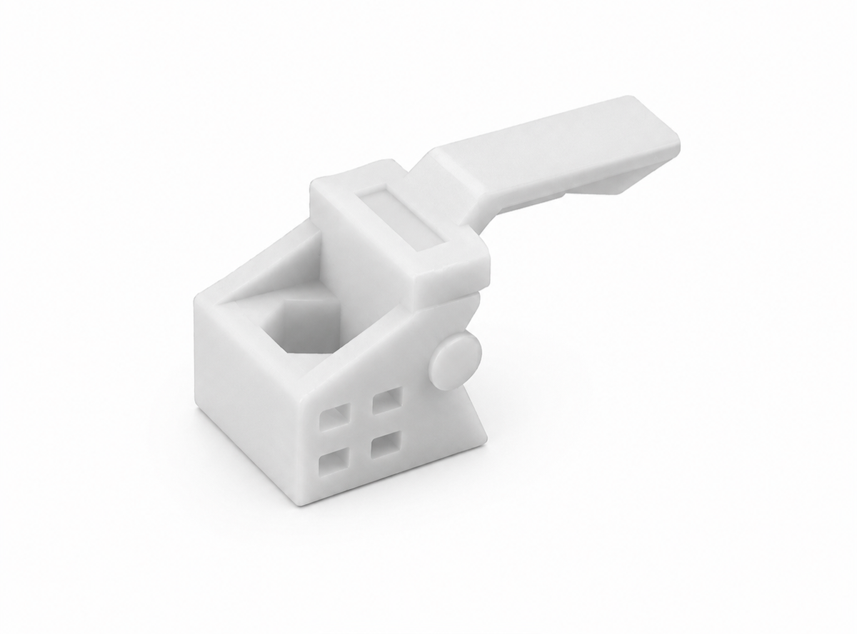 Stopper (white pvc) sliding door roller accessories