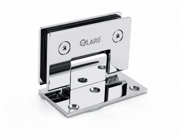 Wall to Glass 90 degree offset shower hinge