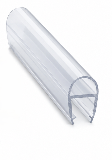 'D' seal plastic profile