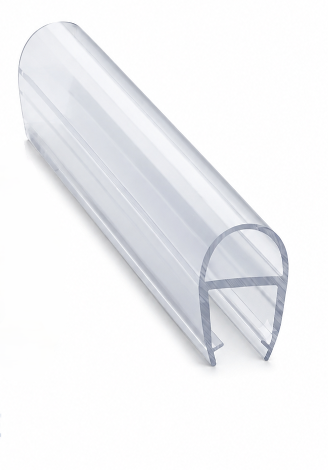 'D' seal plastic profile