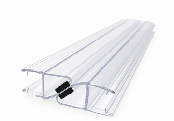Magnetic seal 180 degree plastic profile