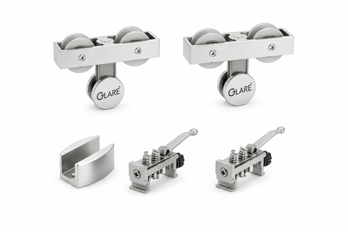 Small coin brizz roller sliding door roller fitting