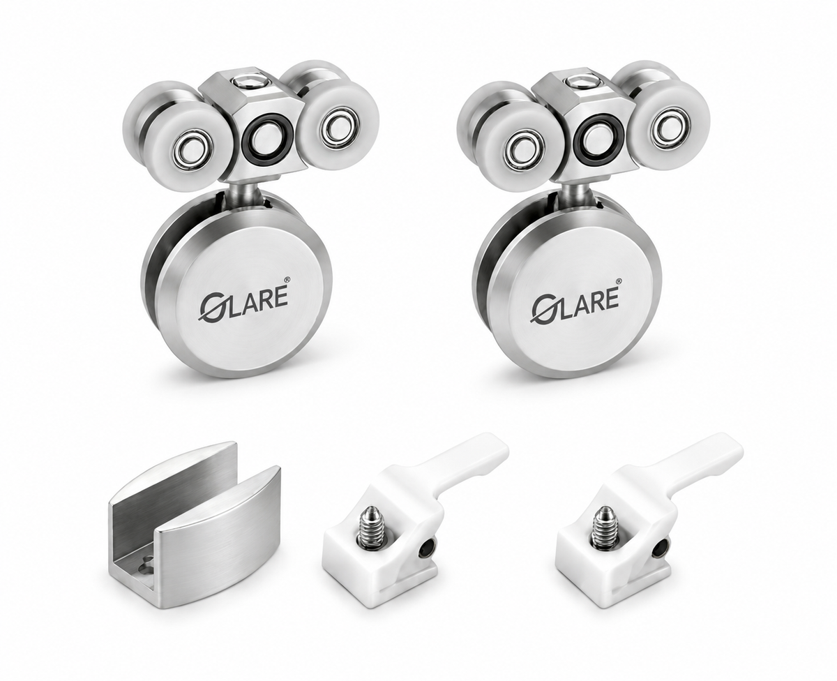 Big coin roller sliding door roller fitting