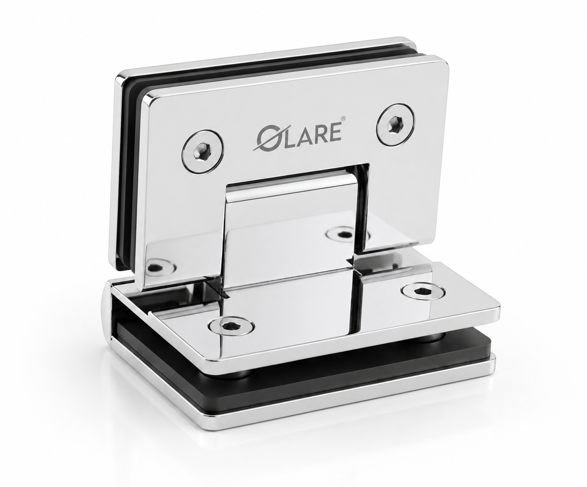 Glass to Glass 90 degree shower hinge