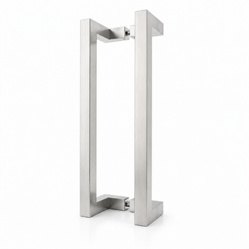 Square 'Q' type glass door handle
